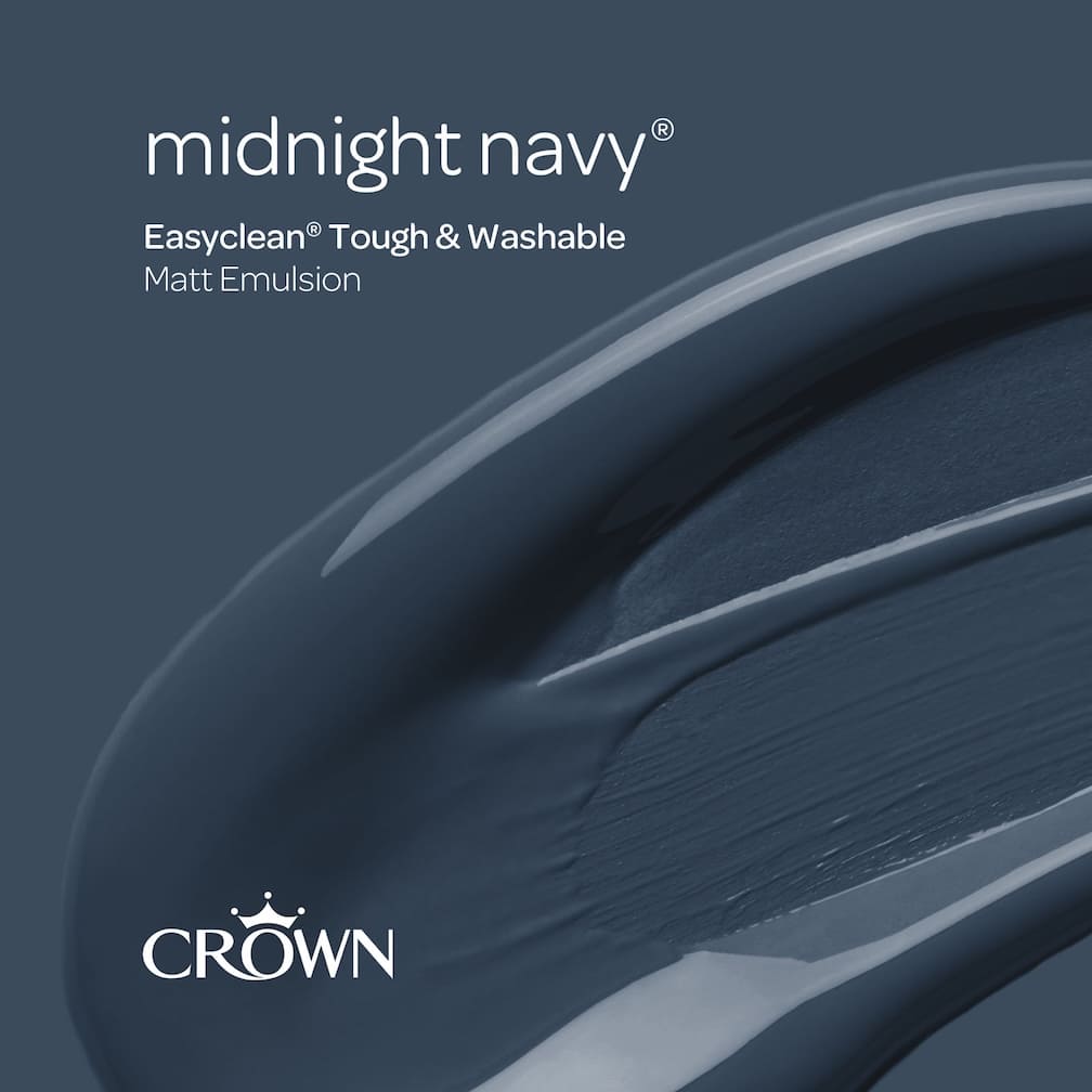 Crown Easyclean Durable Matt Emulsion - Midnight Navy 2.5L - CRO5093430