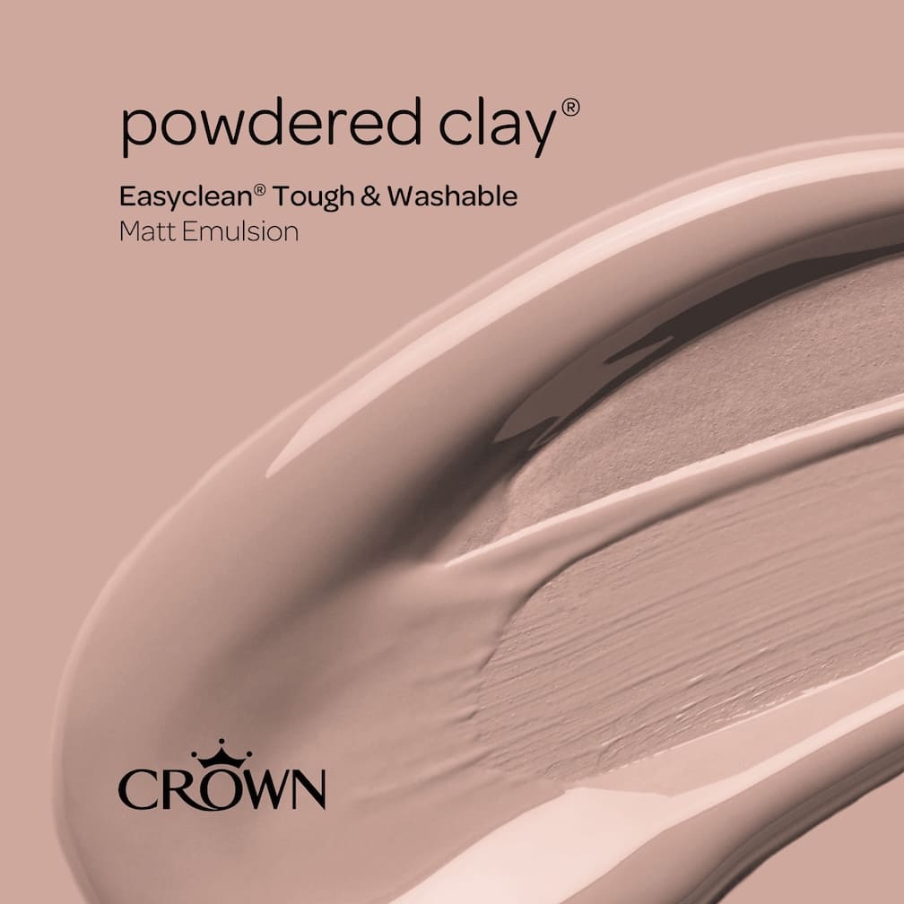 Crown Easyclean Durable Matt Emulsion - Powdered Clay 2.5L - CRO5093509