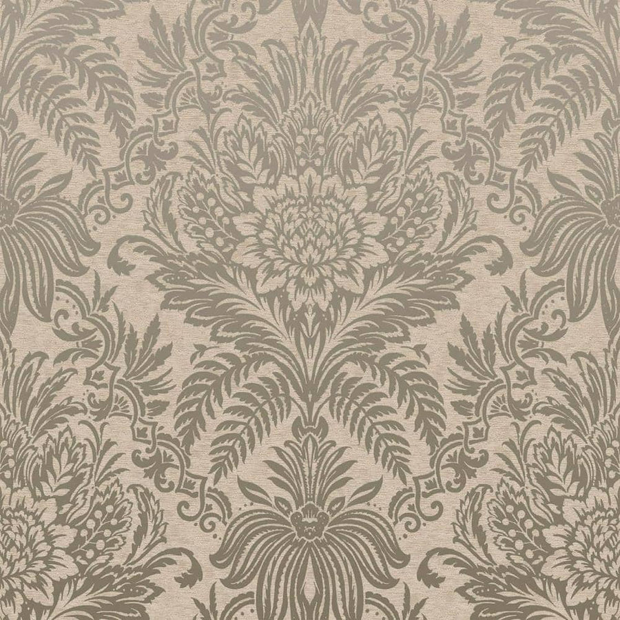  - Crown Signature Beige Damask Wallpaper - M1066 - Decor Warehouse