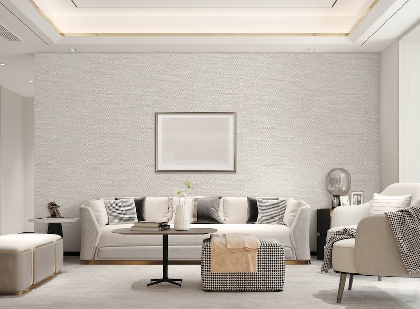  - Design ID Tapestry Plain Beige Wallpaper - TP422402 - Decor Warehouse