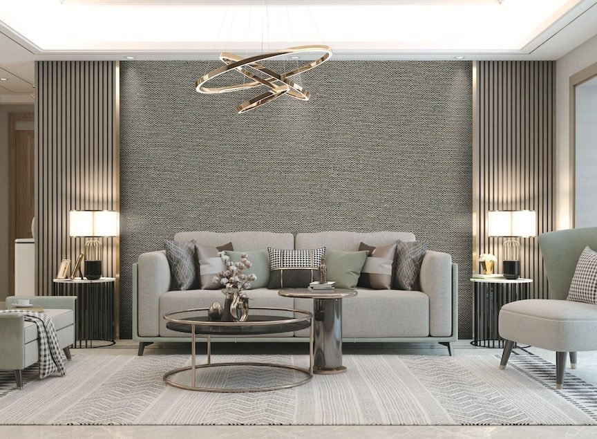 - Design ID Tapestry Plain Black / Dark Green Wallpaper - TP422406 - Decor Warehouse