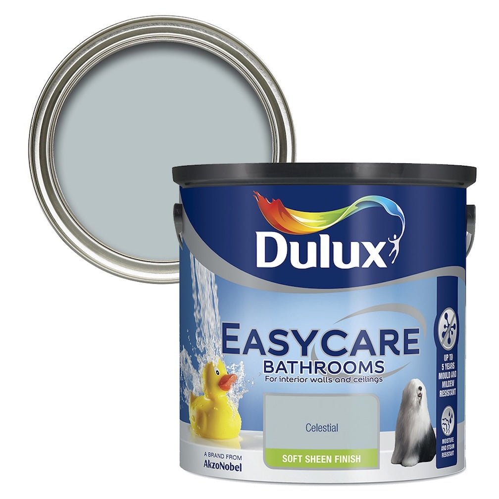 Dulux Easycare Bathroom Celestial Soft Sheen Paint 2.5L - 5010212547199