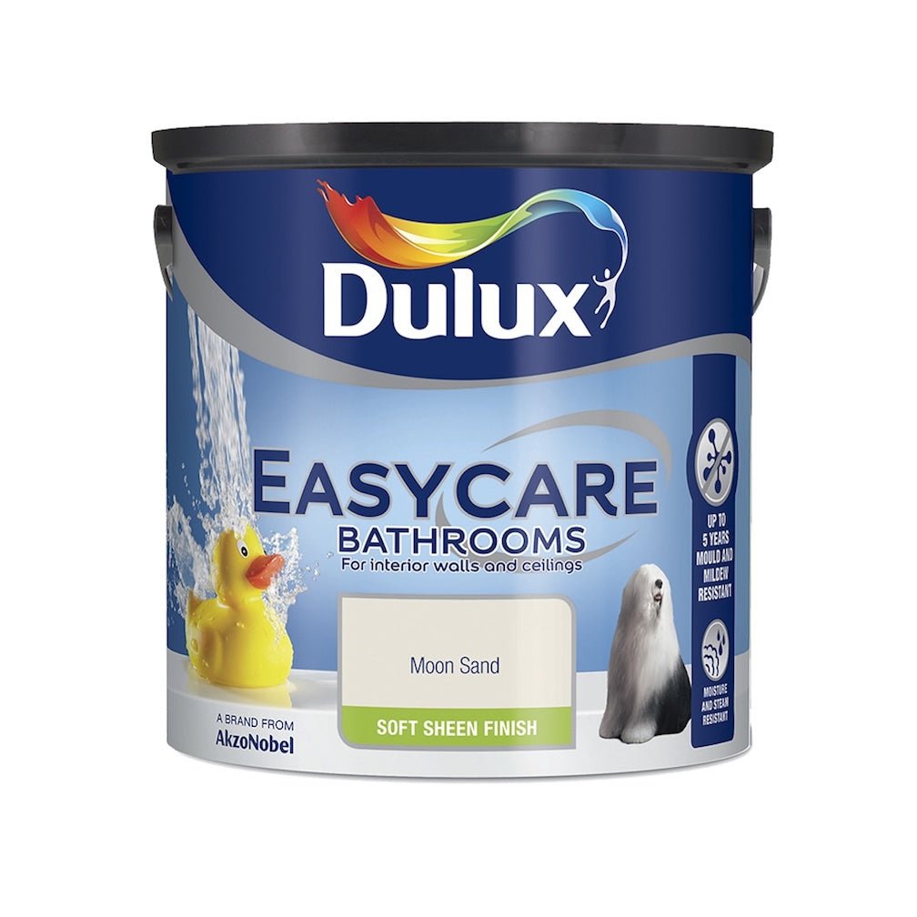 Dulux Easycare Bathroom Moon Sand Soft Sheen Paint 2.5L - 5010212632109