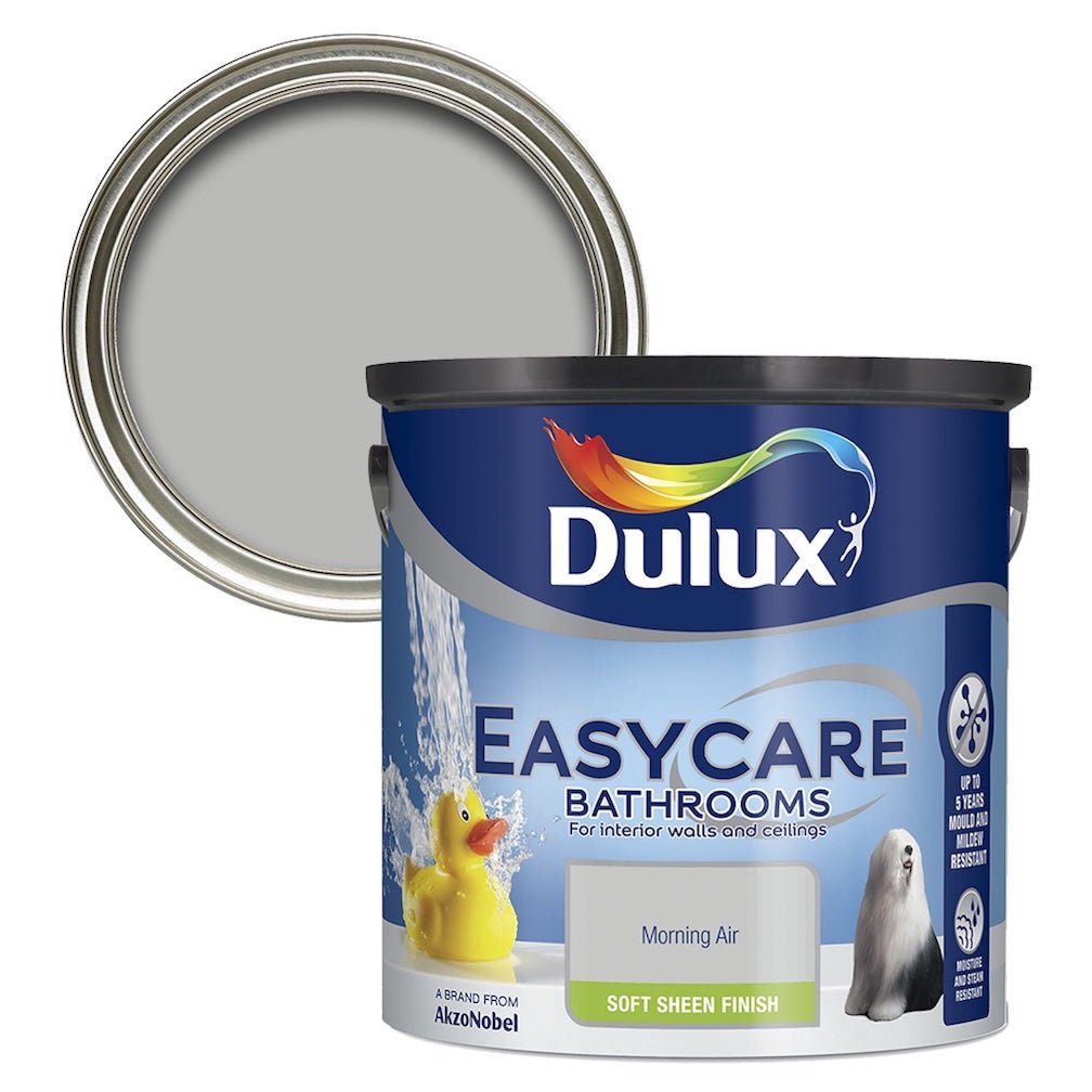 Dulux Easycare Bathroom Morning Air Soft Sheen Paint 2.5L - 5010212632079