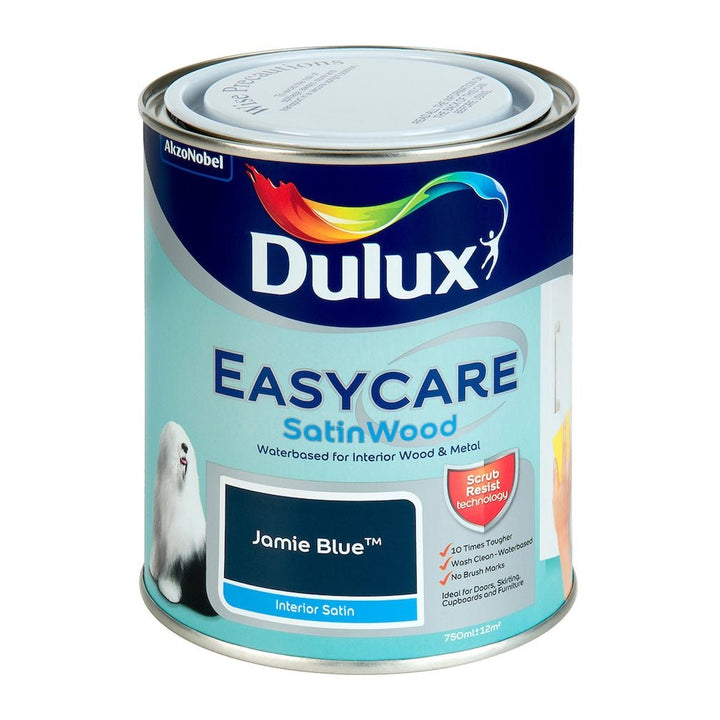 Dulux Easycare Jamie Blue Satinwood Metal & wood paint - 750ml - 5010212632192