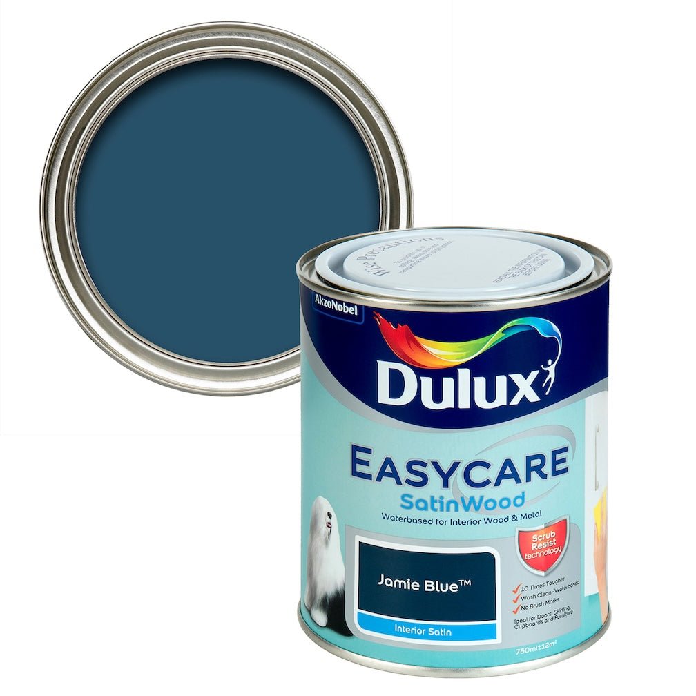 Dulux Easycare Jamie Blue Satinwood Metal & wood paint - 750ml - 5010212632192