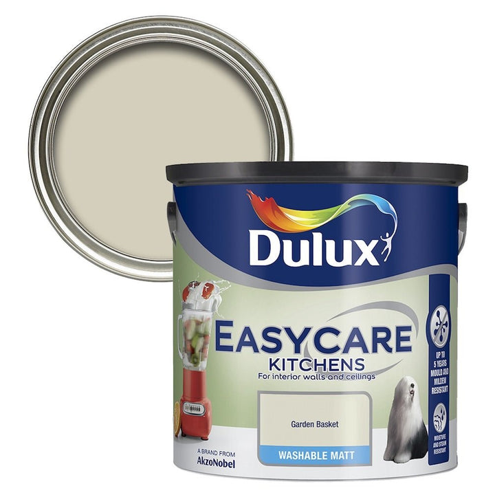 Dulux Easycare Kitchen Garden Basket Washable Matt Paint 2.5L - 5010212623404