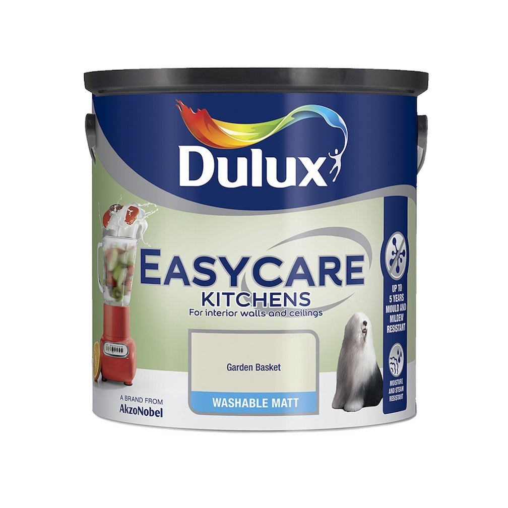 Dulux Easycare Kitchen Garden Basket Washable Matt Paint 2.5L - 5010212623404