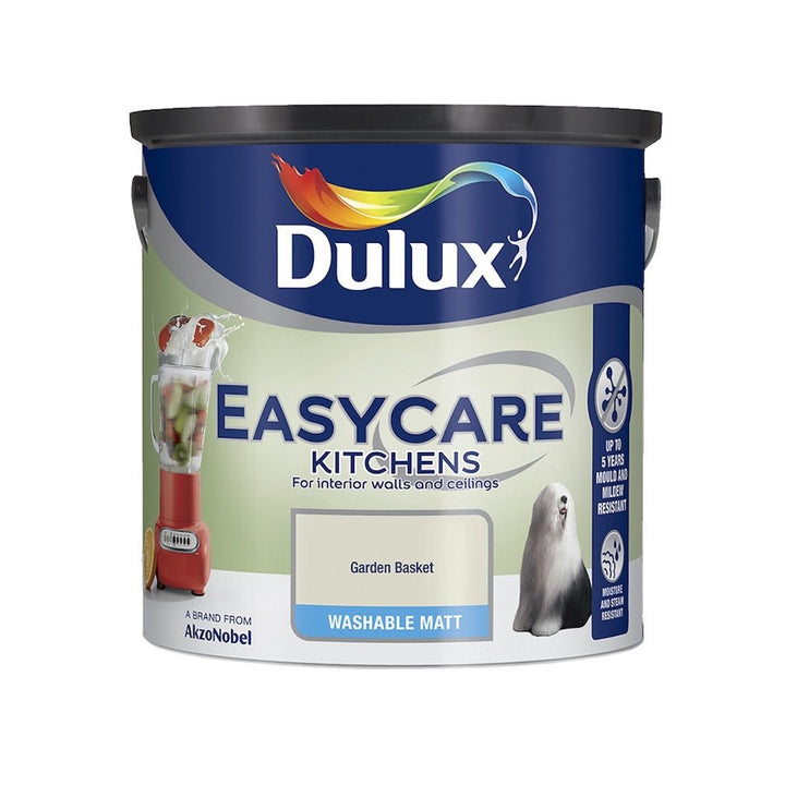 Dulux Easycare Kitchen Garden Basket Washable Matt Paint 2.5L - 5010212623404