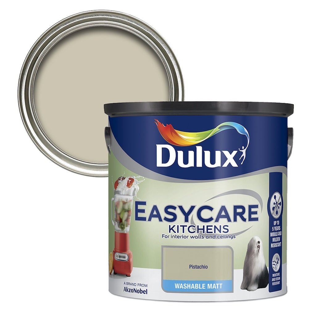 Dulux Easycare Kitchen Pistachio Washable Matt Paint 2.5L - 5010212561805
