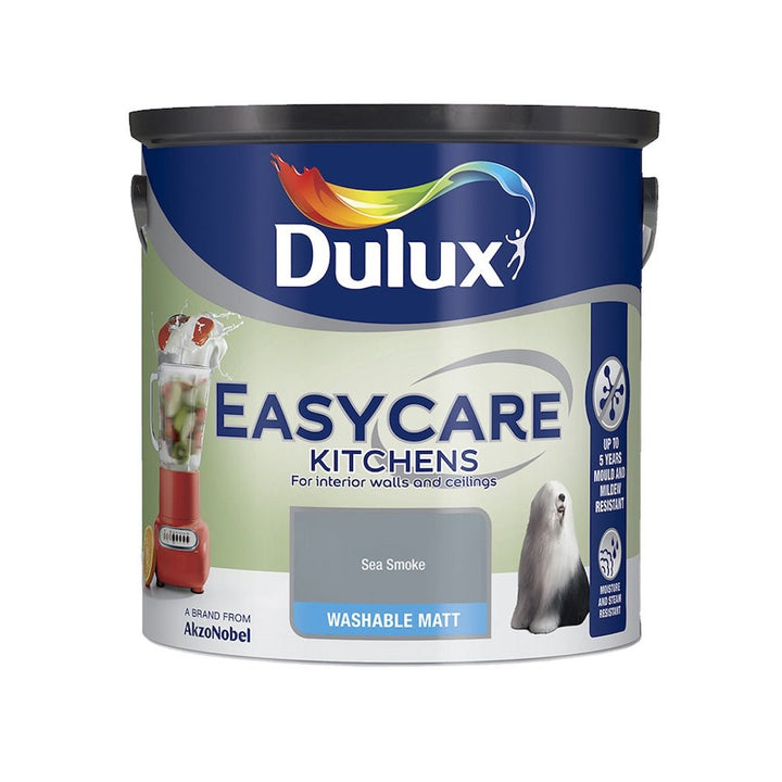 Dulux Easycare Kitchen Sea Smoke Washable Matt Paint 2.5L - 5010212638477