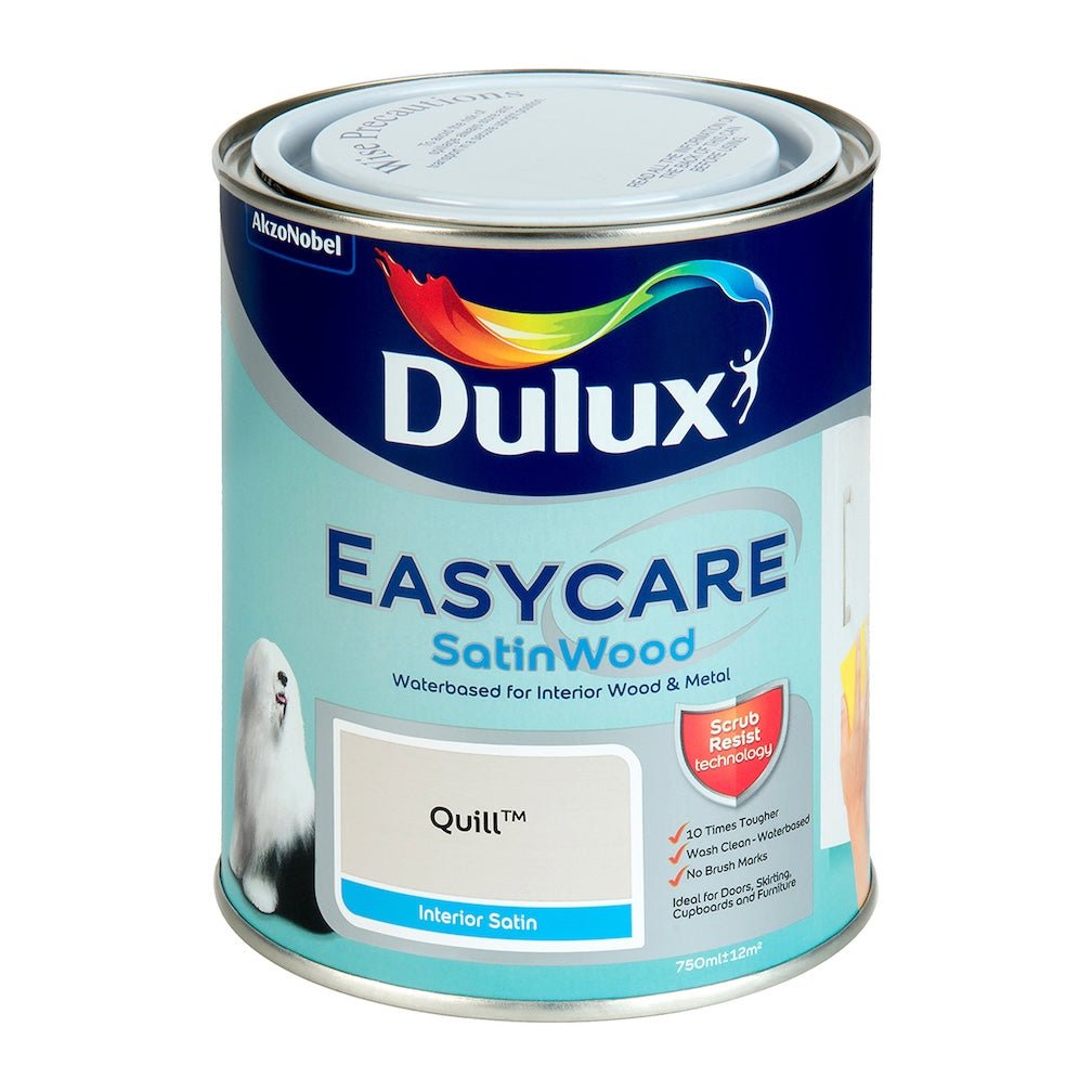 Dulux Easycare Quill Satinwood Metal & wood paint - 750ml - 5010212632222