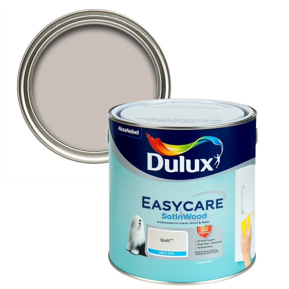 Dulux Easycare Quill Satinwood Metal & wood paint - 750ml - 5010212632222