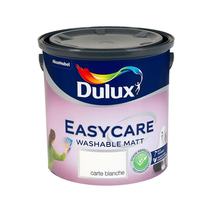 Dulux Easycare Washable Matt Carte Blanche Paint 2.5L - 5010212642801