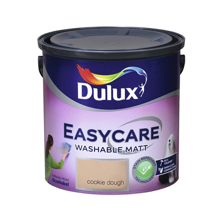 Dulux Easycare Washable Matt Cookie Dough Paint 2.5L - 5011060073748