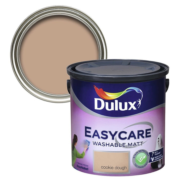 Dulux Easycare Washable Matt Cookie Dough Paint 2.5L - 5011060073748