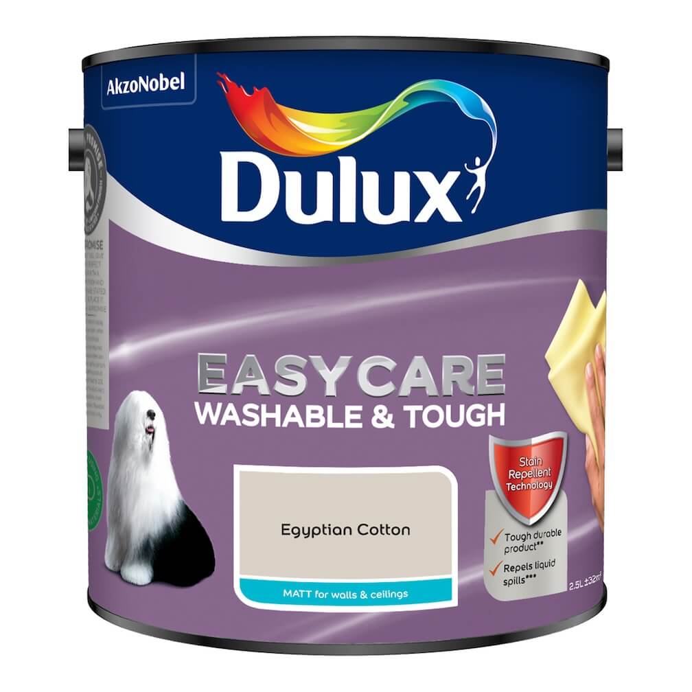 Dulux Easycare Washable Matt Egyptian Cotton Paint - 5781006