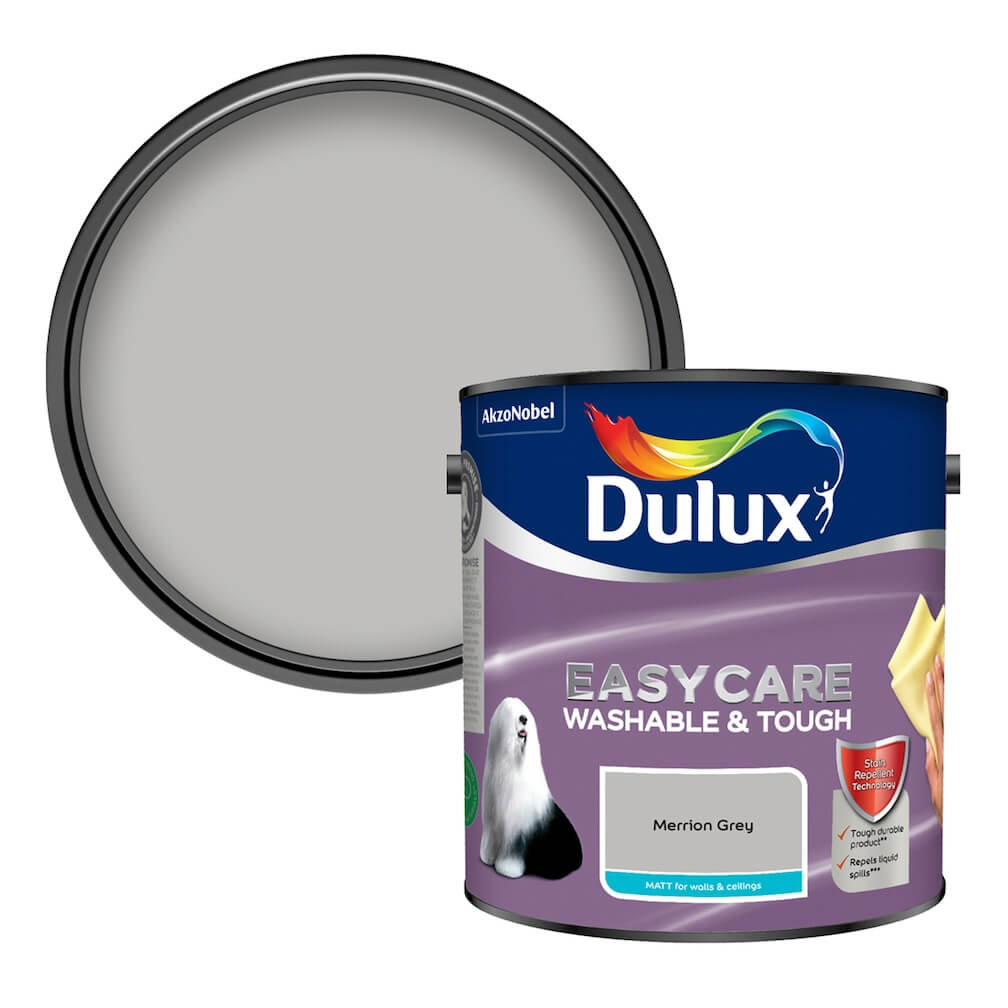 Dulux Easycare Washable Matt Merrion Grey Paint - 5487777