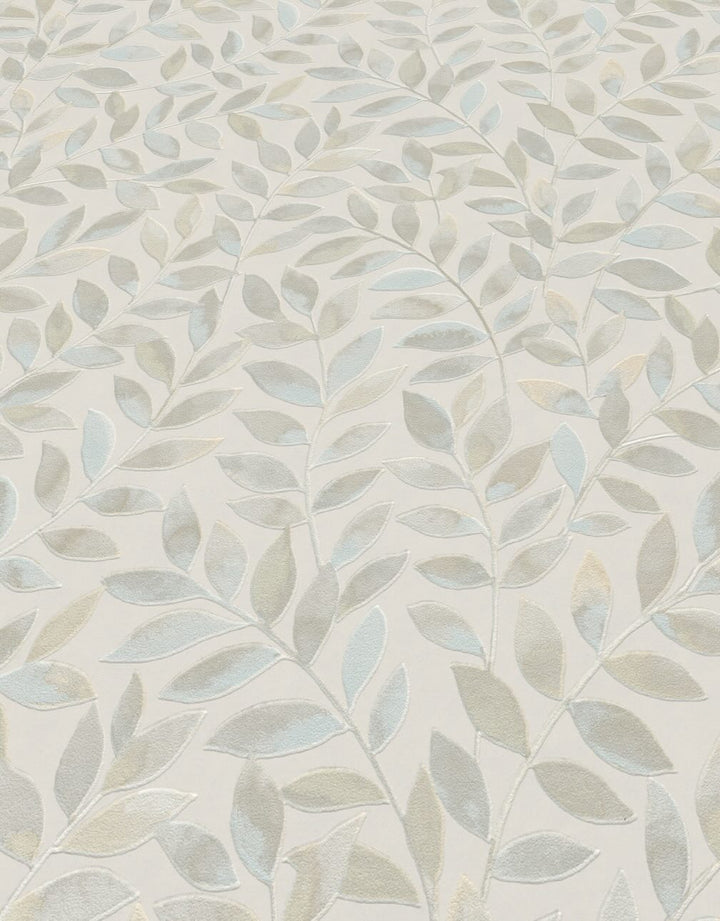 Erismann Ameroso Leaf Beige Blown Vinyl Wallpaper - 10462 - 02