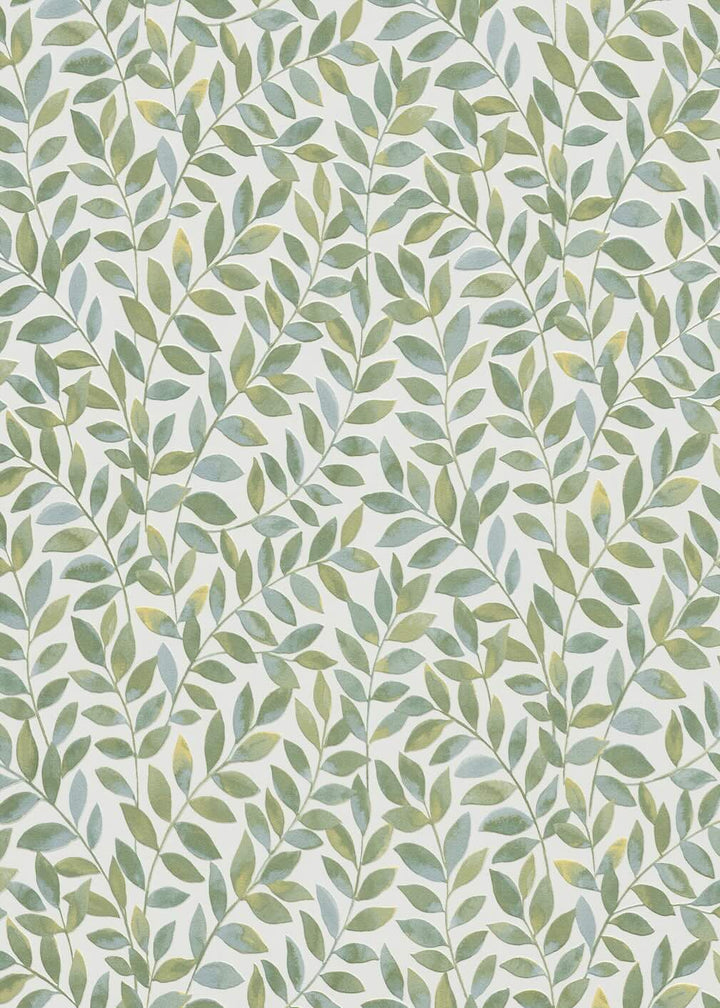 Erismann Ameroso Leaf Green Blown Vinyl Wallpaper - 10462 - 07
