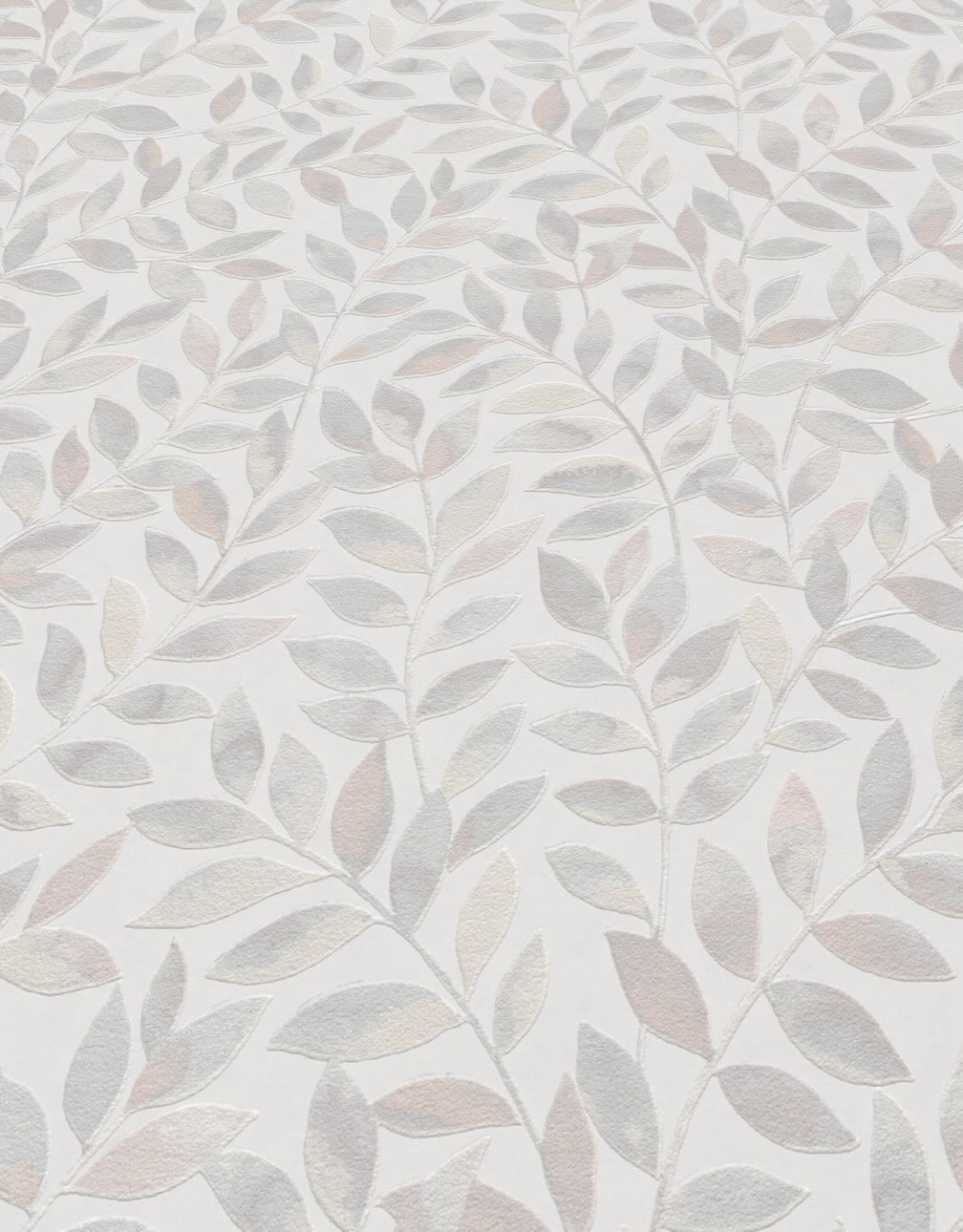 Erismann Ameroso Leaf Grey Blown Vinyl Wallpaper - 10462 - 10
