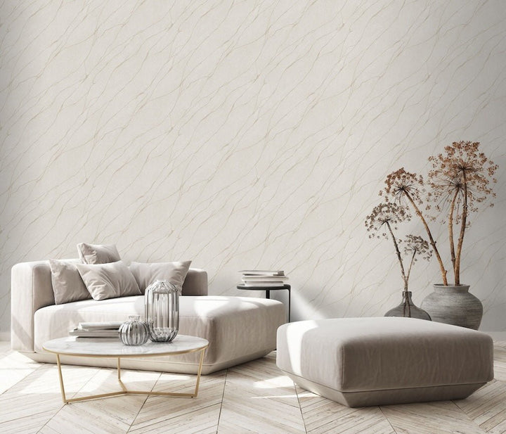 Erismann Calore Beige/Gold Vinyl Wallpaper - 10440 - 32