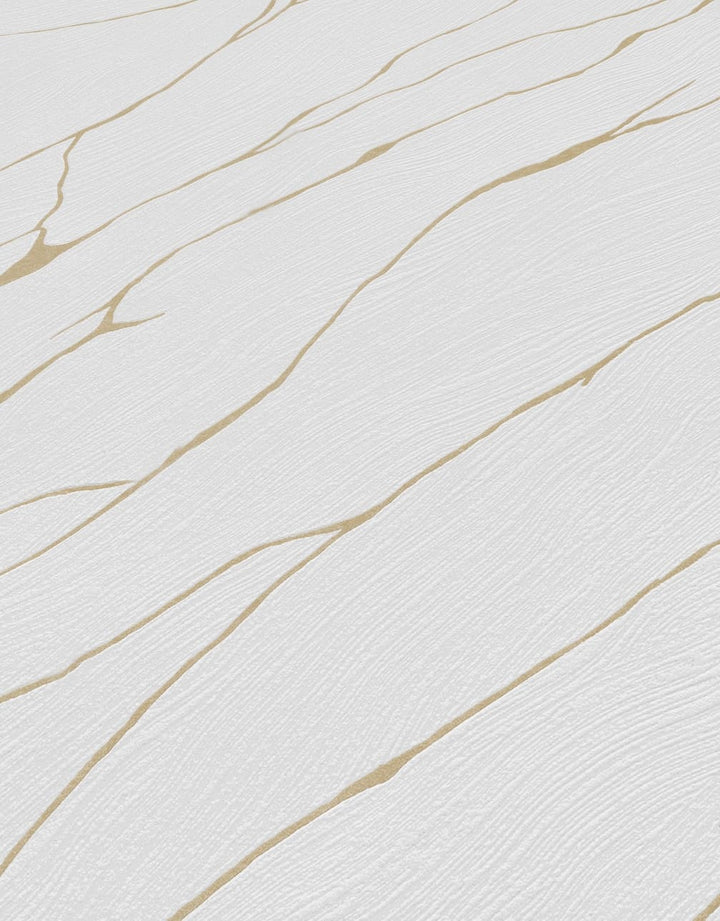 Erismann Calore White/Gold Vinyl Wallpaper - 10456 - 31