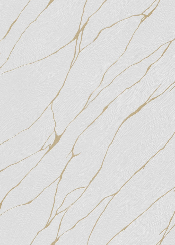 Erismann Calore White/Gold Vinyl Wallpaper - 10456 - 31