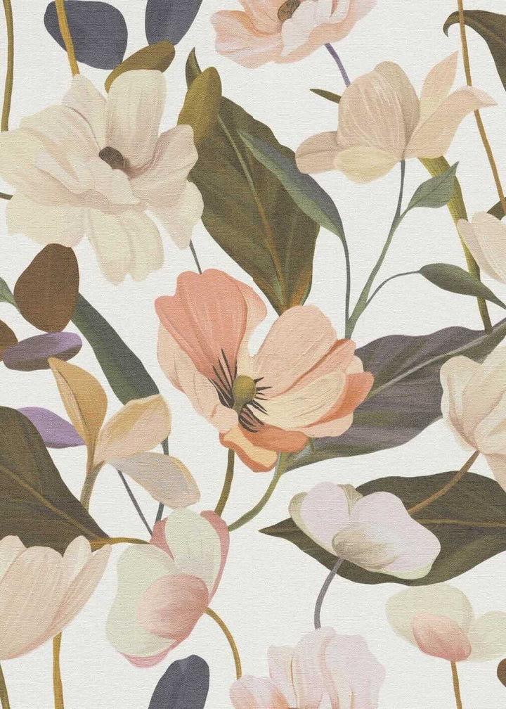 Erismann Fairy Blossom Floral Apricot Wallpaper - 10508 - 05