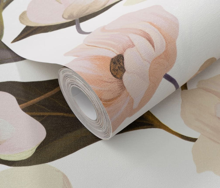 Erismann Fairy Blossom Floral Apricot Wallpaper - 10508 - 05