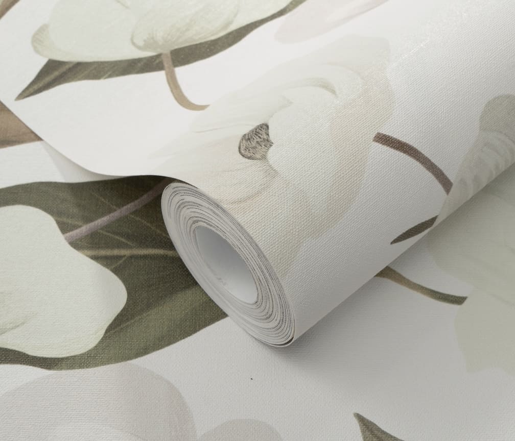 Erismann Fairy Blossom Floral White/Green Wallpaper - 10508 - 26