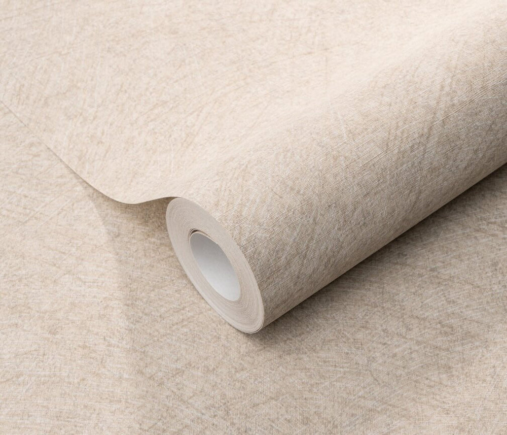 Erismann Flair Semi Plain Beige Vinyl Wallpaper - 10434 - 02