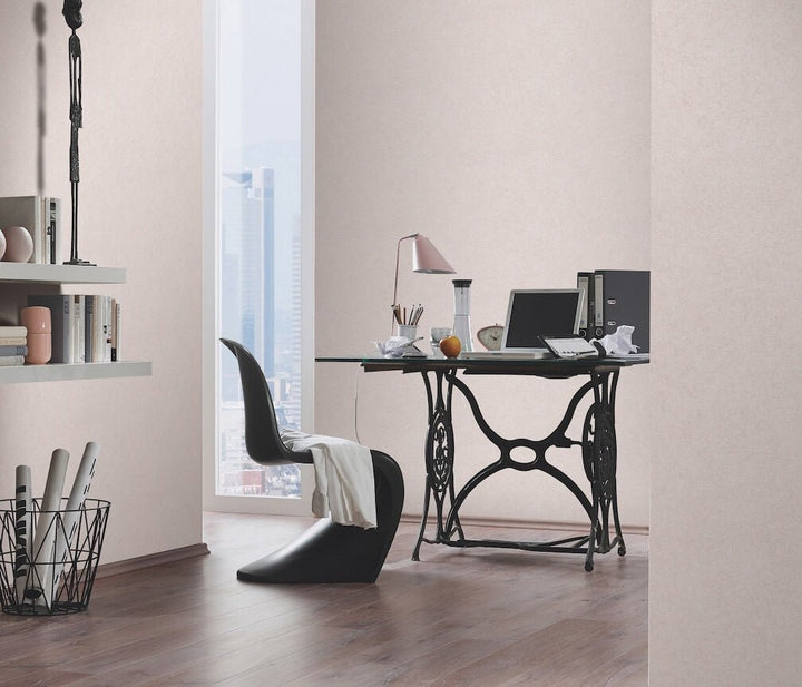 Erismann Flair Semi Plain Cream Vinyl Wallpaper - 10434 - 14