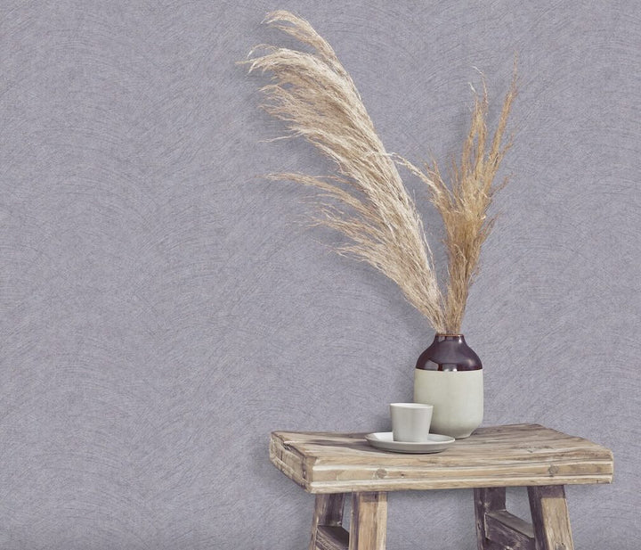 Erismann Flair Semi Plain Grey Vinyl Wallpaper - 10434 - 10