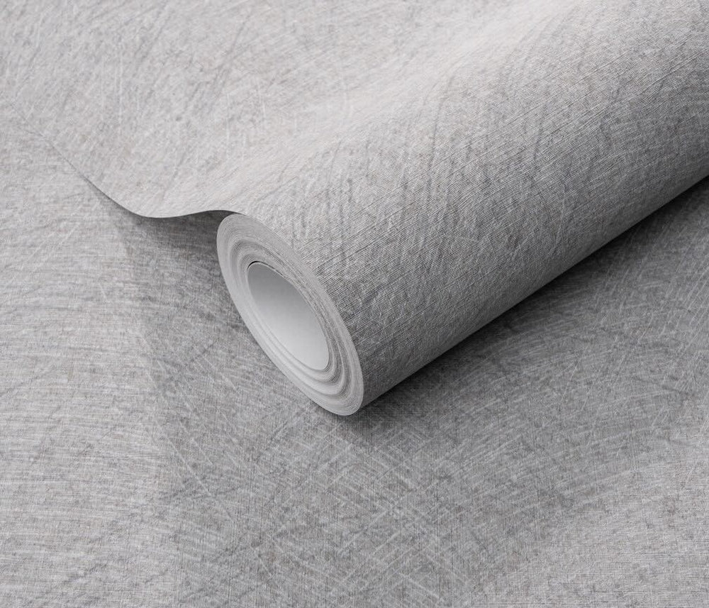 Erismann Flair Semi Plain Grey Vinyl Wallpaper - 10434 - 10