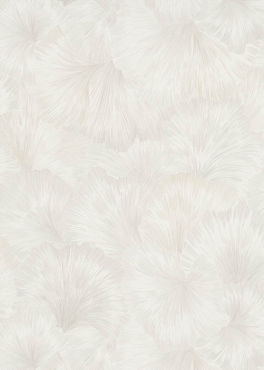 Erismann Floral Leaf Motif Cream Wallpaper - 10373-26