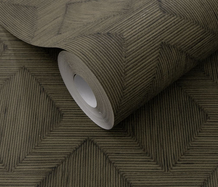 Erismann Hidden Harmony Geometric Forest Green Wallpaper - 10509 - 36