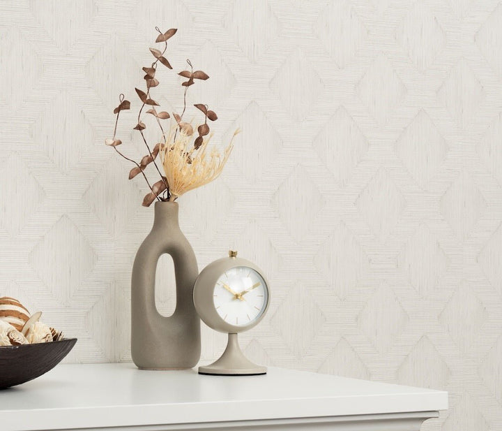 Erismann Hidden Harmony Geometric Ivory Wallpaper - 10509 - 31