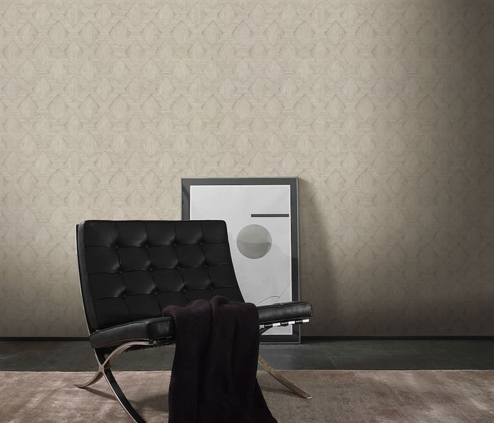 Erismann Hidden Harmony Geometric Soft Taupe Wallpaper - 10509 - 02