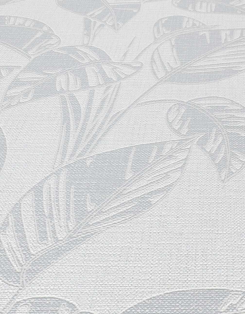 Erismann Largo Leaf Light Grey Vinyl Wallpaper - 10459 - 31