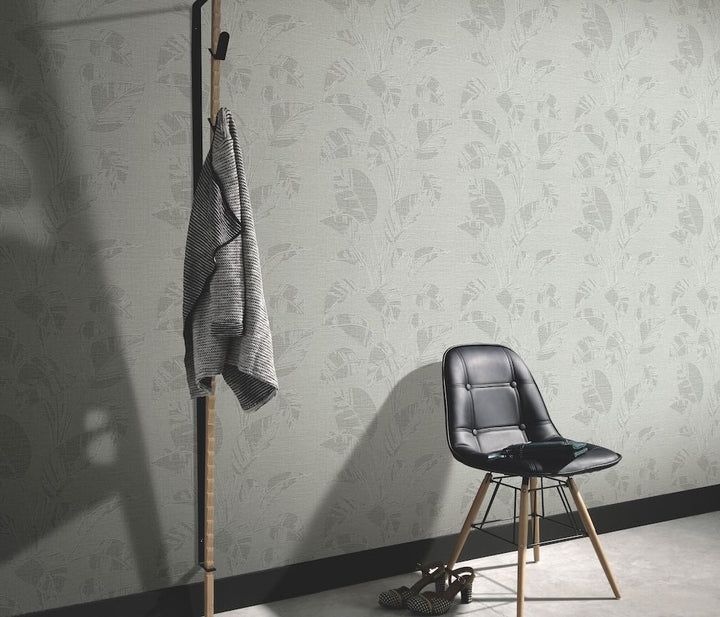 Erismann Largo Leaf Olive Vinyl Wallpaper - 10459 - 24