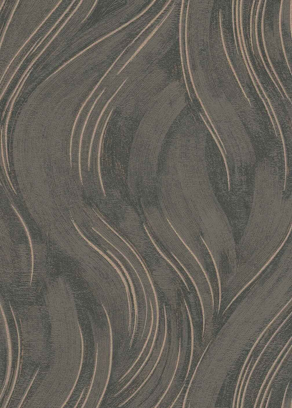 Erismann Piano Wave Brown/Gold Vinyl Wallpaper - 10456 - 11