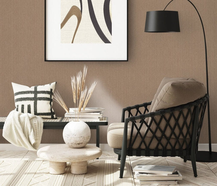 Erismann Plain Textured Gold Vinyl Wallpaper - 10437-30