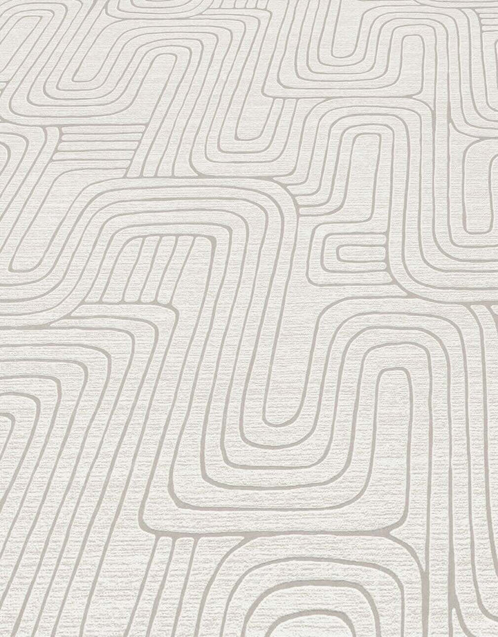 Erismann Rondo Curved Lines Beige Wallpaper - 10461 - 02