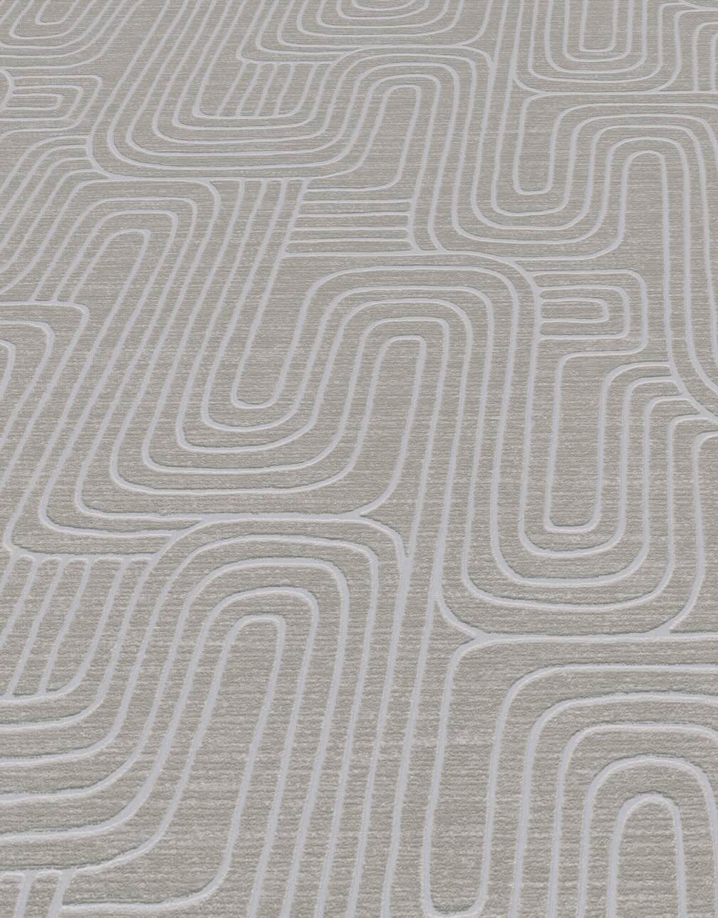 Erismann Rondo Curved Lines Brown Wallpaper - 10461 - 11