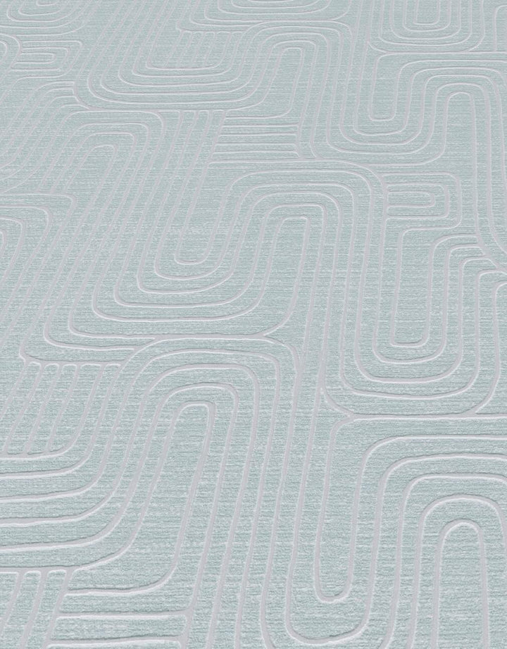 Erismann Rondo Curved Lines Duck Egg Wallpaper - 10461 - 35