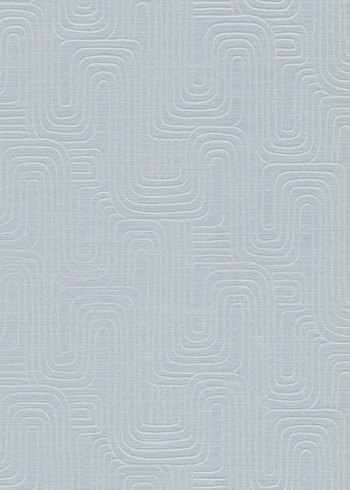 Erismann Rondo Curved Lines Duck Egg Wallpaper - 10461 - 35
