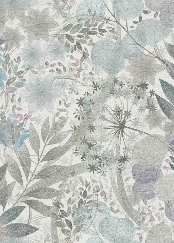Erismann Secret Grove Floral Blue/Silver Wallpaper - 10506 - 24