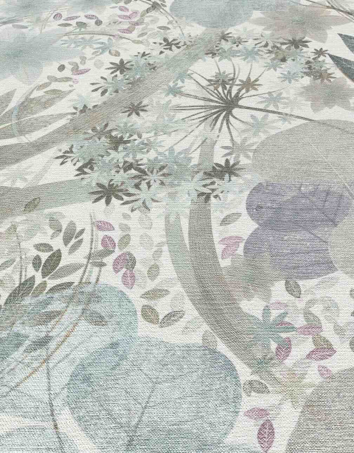 Erismann Secret Grove Floral Blue/Silver Wallpaper - 10506 - 24