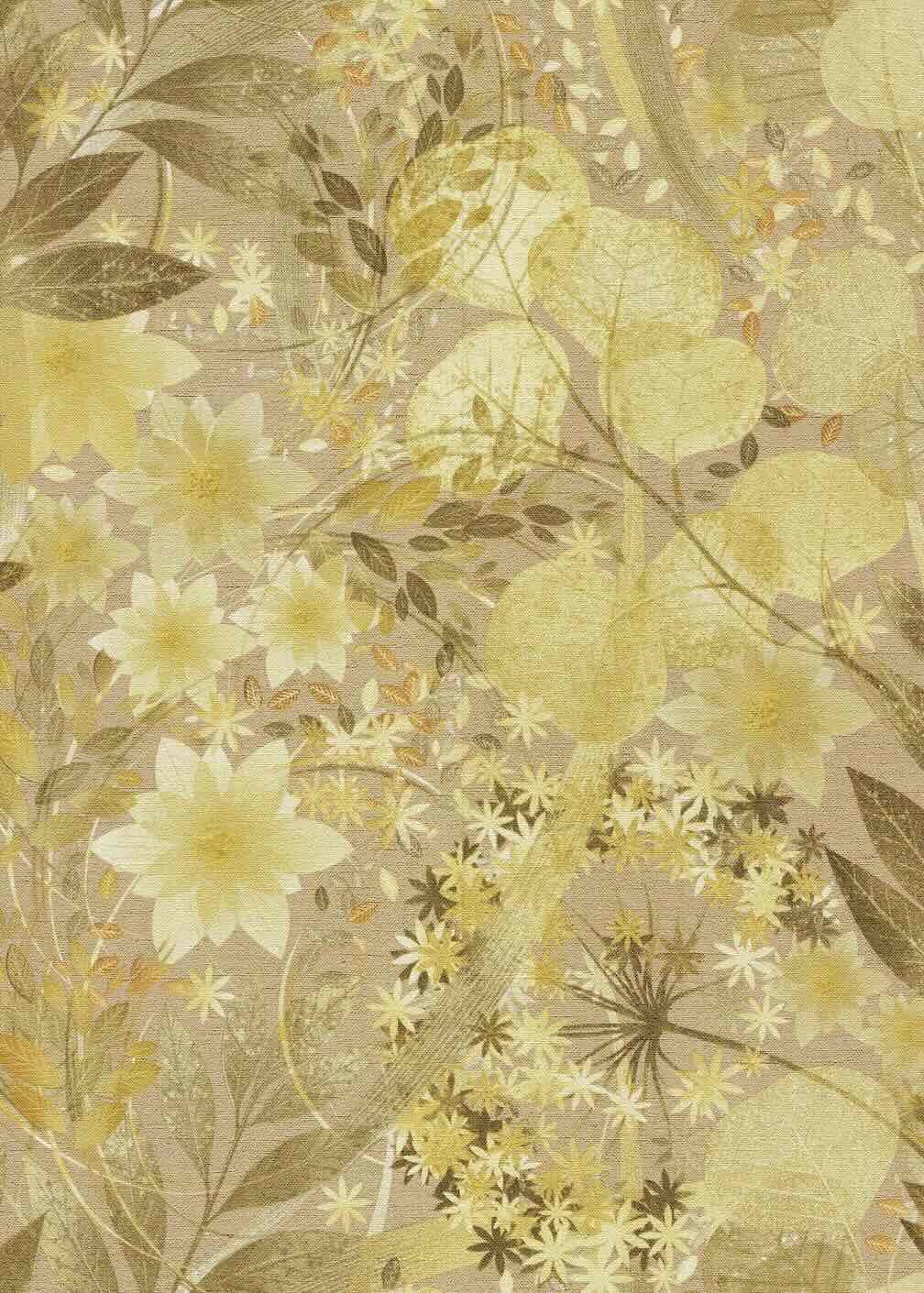 Erismann Secret Grove Floral Deep Ochre Wallpaper - 10506 - 20